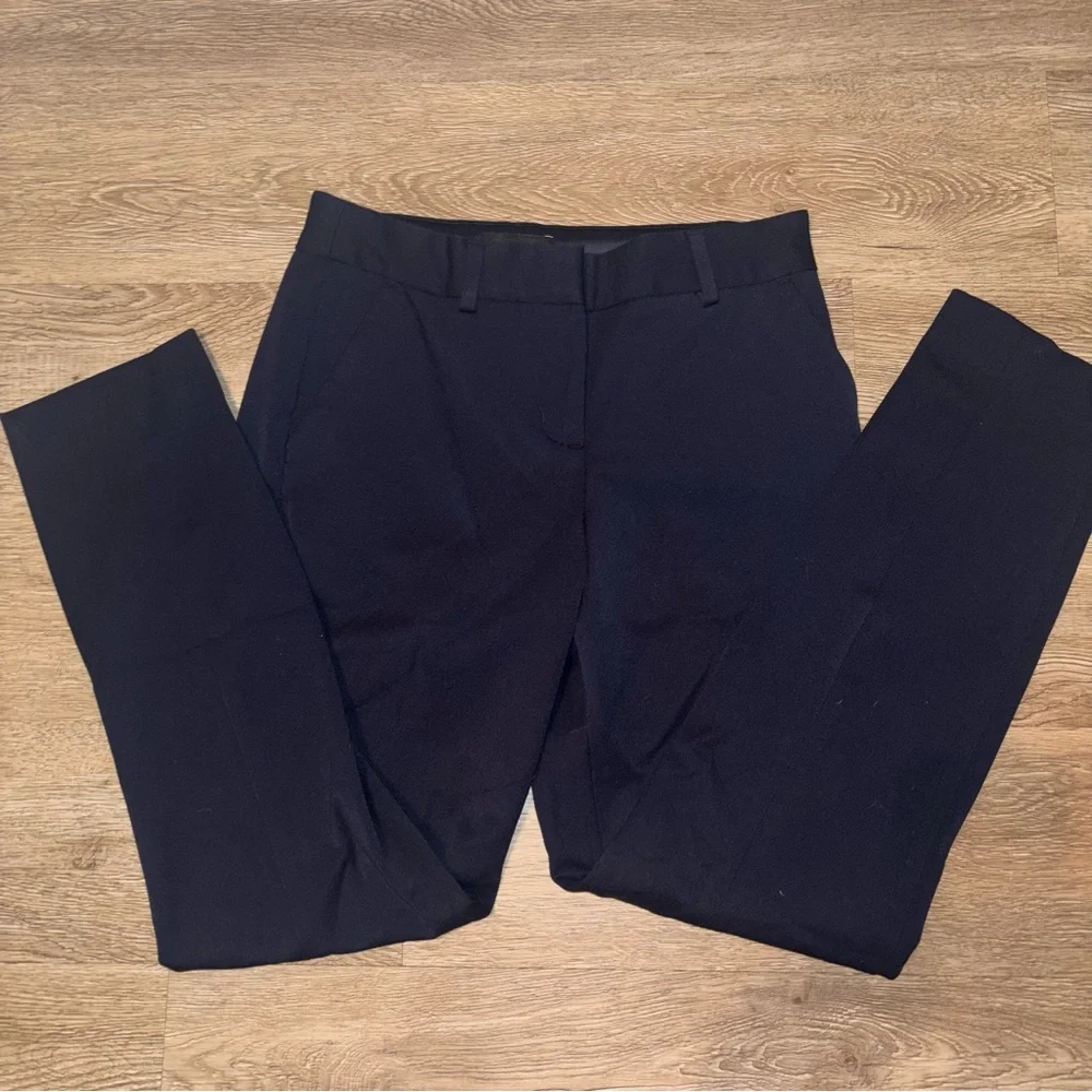 Express Columnist Ankle Mid Rise Women’s Dark Navy Dress Pants size 2R - Picture 1 of 4